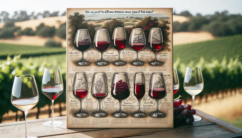 How can you tell the difference between various types of red wines?