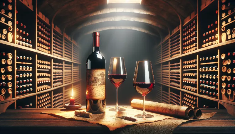 How can you tell when a red wine has reached its peak aging potential?