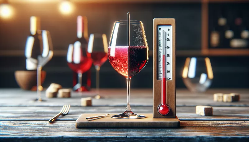 Is there a difference in serving temperature between young and aged red wines?