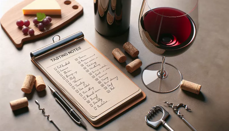 What are some common red wine tasting terms and what do they mean?